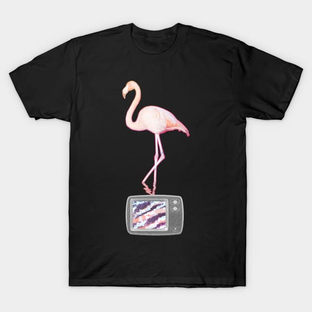 FLAMINGOD T-Shirt by FrontLawnUtopia